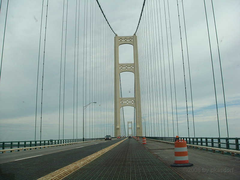 240 Memorial Day [2008 May 23].JPG - Scenes of the Mackinac Bridge.